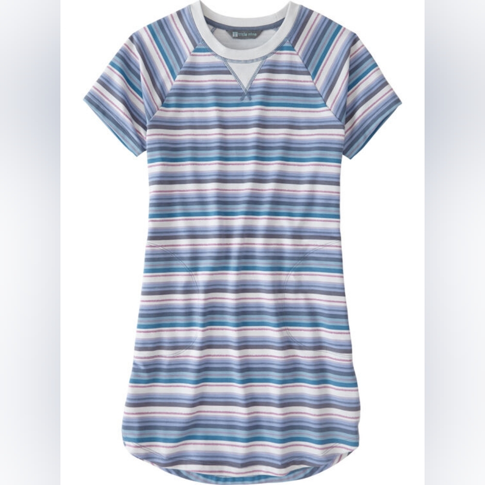 TITLE NINE | Hideaway Sweatshirt Dress - Horizon Stripe